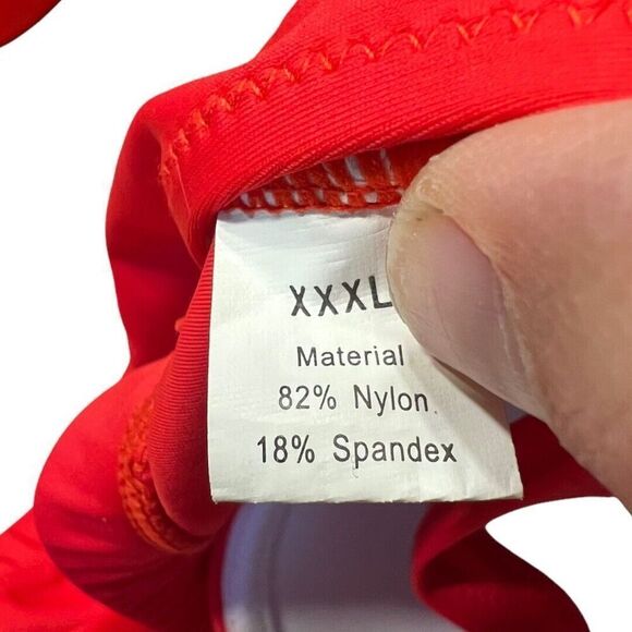 Halter Bikini Top XXXL Women’s Plus Red Bikini Top 38DD - Picture 6 of 7